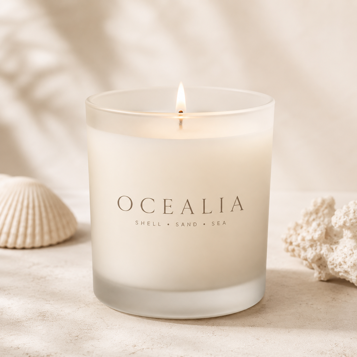 Ocealia Soy Candle — Pomelo Orange + Sage, 10 oz